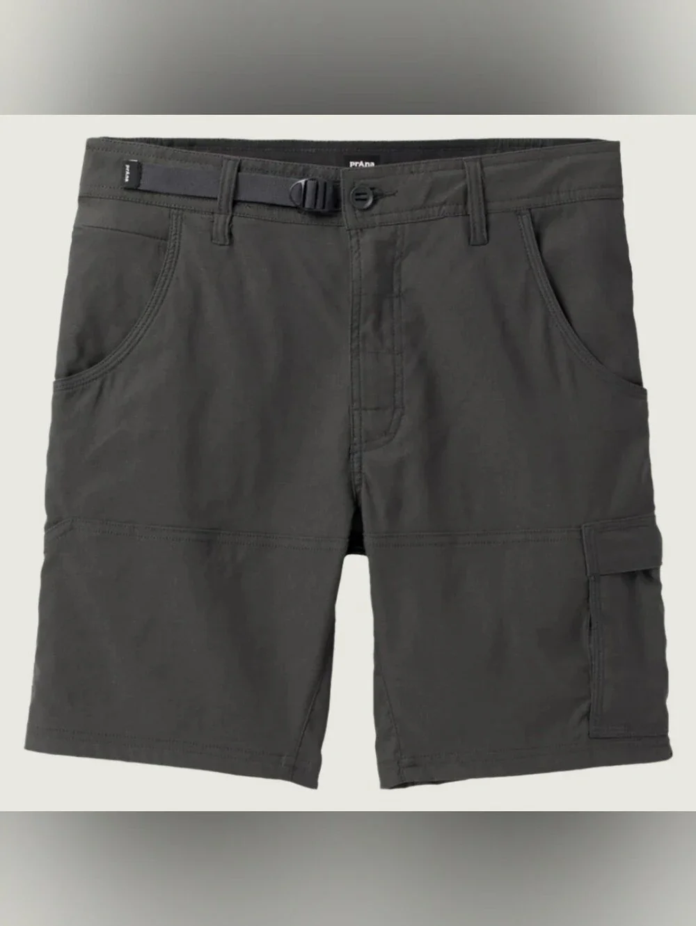 NEW $75 Prana Stretch Zion II Shorts Men’s Size 42x10 Gray Cargo Hiking Hybrid